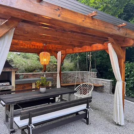 With A Terrace Forest Lullula Apartmán Veprinac